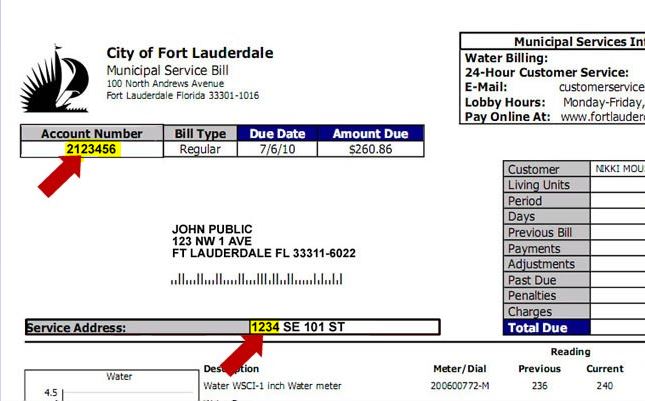city of fort lauderdale water bill pay